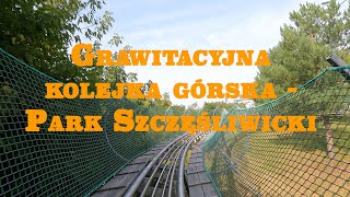 Grawitacyjna kolejka górska  Park Szczęśliwicki 2022 4K [upl. by Nomsed329]