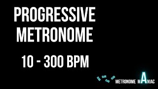 Progressive metronome 10300 BPM  Woodblock [upl. by Pavkovic]