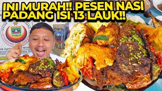 SAH ASLI MINANG DI JAKARTA MAKAN NASI PADANG 13 LAUK MURAH MERIAH [upl. by Blanche]