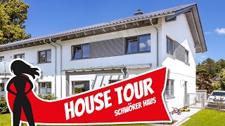 Housetour Günstig geplantes Doppelhaus bauen für junge Familien von Schwörer Haus  Hausbau Helden [upl. by Pinchas650]