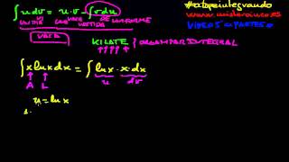 APRENDER A INTEGRAR 58 INTEGRALES POR PARTES [upl. by Alhahs]