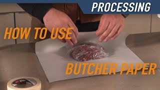 How to Use Butcher Paper for Wild Game Processing [upl. by Lokim480]