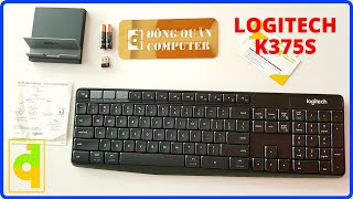 Vi tính Đông Quân Review bàn phím không dây Bluetooth Logitech K375s kết nối đa thiết bị [upl. by Riddle]