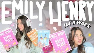 I read emily henry books for an entire week 📖☀️🐚💗 spoiler free reading vlog [upl. by Tager]