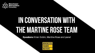 IN CONVERSATION WITH MARTINE ROSE [upl. by Ajnin]