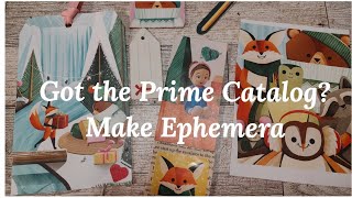 How Im creating ephemera from the FREE Prime Christmas  Toy Catalog recd in the mail [upl. by Gary14]