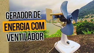 Criando um Gerador de Energia a partir de um Ventilador Antigo [upl. by Dav]