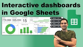 Interactive dashboards in Google sheets [upl. by Norvan]