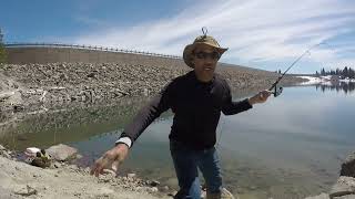 Nice Lahontan Cutthroat Breaks Up a Skunk at Stampede Reservoir [upl. by Ahselak]