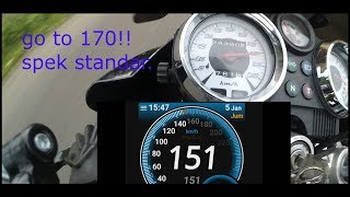 top speed ninja r go to 170 on gps [upl. by Leiuqeze]