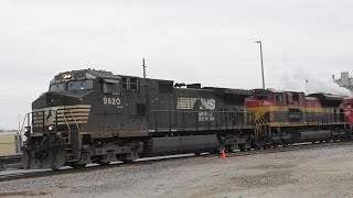 NS 9820 w KCS amp CP Power Davenport IA 111324 [upl. by Oyek461]