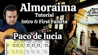 Paco de lucia Almoraima Tutorial [upl. by Clover]