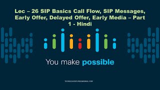 Lec  26  SIP Basics Call Flow Early Offer Delayed Offer Early Media  Part  1  Hindi [upl. by Sisto535]