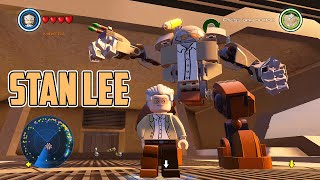 LEGO Marvels Avengers  Stan Lee Unlock  Free Roam Gameplay Character Showcase [upl. by Ahsiner681]