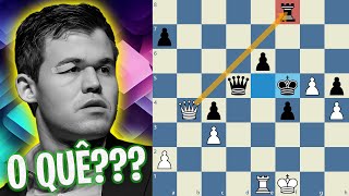 INACREDITÁVEL Magnus Carlsen perde a TORRE [upl. by Rybma]