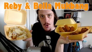 Reby amp Bella Mukbang  ASMR Eating  Chicken Shop [upl. by Goddart]