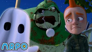 Terrible Night Time Trouble  ARPO The Robot  Spooky Play  Halloween Cartoons for Kids [upl. by Schreibe]