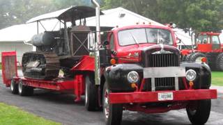 1958 Mack B61 Truck Tractor with Lowboy  Auction  10122011 [upl. by Tnemelc81]