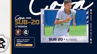 COPA PARÁ SUB20  Craques do Futuro x Clube do Remo  Com Imagens [upl. by Airotna]