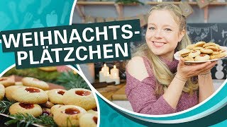 Weihnachtskekse Plätzchen backen 🎄  2 leckere Rezepte für Weihnachtsgebäck [upl. by Yeldoow]