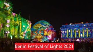 Berlin Festival of Lights 2021  Berliner Lichterfest 2021 [upl. by Naillil]