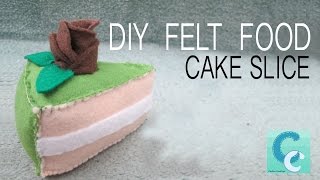 DIY Felt Food Cake Slice [upl. by Ramos]