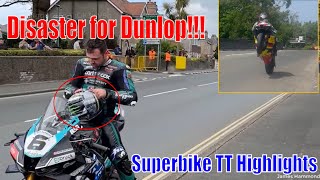 IOMTT 2024 Superbike TT  Disaster for Dunlop [upl. by Constantine]