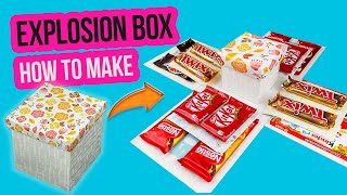 Explosion box DIY  How to make CHOCOLATE EXPLOSION BOX [upl. by Anitaf]