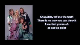 Chiquitita ABBA lyrics video [upl. by Noemad]