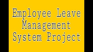 Employee Leave Management System project on PythonDjango [upl. by Alemap]