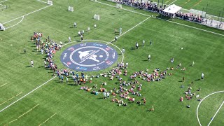 Dronevideo talentendag Helmondse Voetbalschool 2023 [upl. by Nancey]