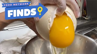 MASSIVE Ostrich Egg Breakfast 🍳 Food Network Finds  The Best Restaurants in America  Food Network [upl. by Hendon]