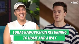 Home and Away’s Lukas Radovich on returning to the soap  Yahoo Australia [upl. by Adnirolc829]