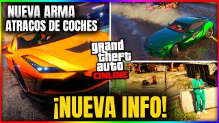 NUEVO NUEVO DLC GTA 5 ONLINE FILTRADO NUEVA ARMA ATRACOS MISIONES ROPA TATUAJES y MÁS [upl. by Radbun]