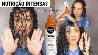 FINALIZAÇÃO COM O ATIVADOR DE CACHOS HIDRA ÓLEO DE COCO  NUTRIÇÃO INTENSA SALON LINE [upl. by Nosneh]