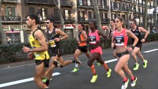 eDreams MITJA MARATÓ BCN 2016  RESUMEN [upl. by Bendicta]