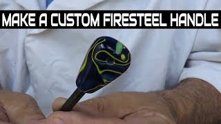 How To Make A Custom Handle Firesteel Using A Ferro Rod For The Fire Starter  Full HomeMade Guide [upl. by Oznola]