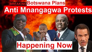 WATCH LIVE Anti Zanu PF Mnangagwa Protests in Botswana Chivhayo wins us60m Namibia Election Deal [upl. by Anahsek]