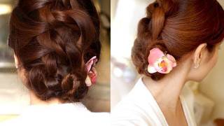 Easy Knotted Updo Hair Tutorial [upl. by Eocsor]