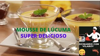 Mousse de lúcuma super ricoooo [upl. by Anairb]