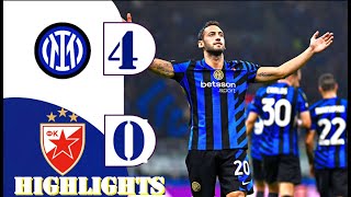 INTER MILAN VS CRVENA ZVEZDA EXTENDED HIGHLIGHTS  UEFA CHAMPIONS LEAGUE 2024 [upl. by Namolos]