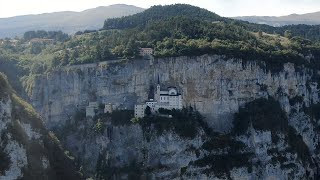 Santuario Madonna della Corona Italy 4K [upl. by Eugenides]