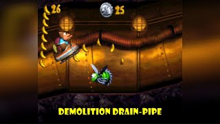 World 3  Demolition DrainPipe 2  Donkey Kong Country 3 SNES [upl. by Ephraim]