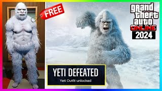 UNLOCK Rare Yeti Outfit NEW Christmas Event XMAS Hunt Gameplay GTA 5 DLC 2024 GTA Online Update [upl. by Nyliram]