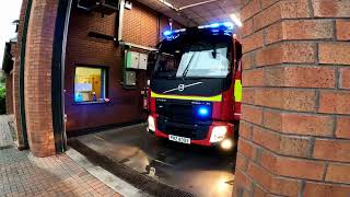 NIFRS  050722  Glengormley Wholetime Fire Appliance Turnout [upl. by Edison]