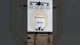 Quick Mirror Makeover 60Second DIY Upgrade [upl. by Kokaras]