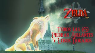 Todos las Piedras Aullantes y Lobos Dorados de Zelda Twilight Princess HD [upl. by Mirella]