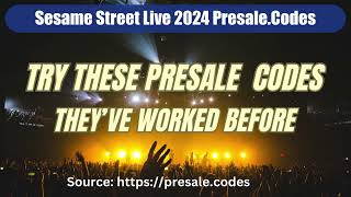 Sesame Street Live presale codes 2024 [upl. by Orelia659]