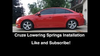 Chevy Cruze  Sonic Lowering Springs Install DIY  BampG Eibach HampR Vogtland [upl. by Taddeo]