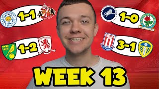 MY CHAMPIONSHIP MIDWEEK WEEK 13 SCORE PREDICTIONS [upl. by Laikeze768]